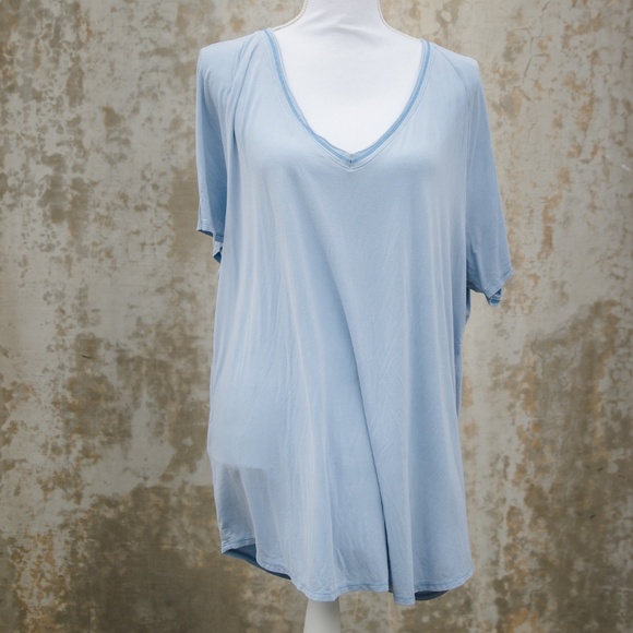 Project Social T Tops - Project Social T Utility Light Blue Tee Project Social T Tops - Project Social T Utility Light Blue Tee
